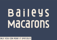 Baileys Macarons Font - Featured Image