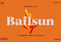Bailsun Font - Featured Image