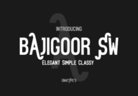 Bajigoor SW Font - Featured Image