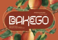 Bakego Font - Featured Image