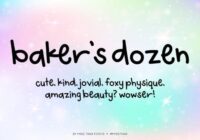 Baker's Dozen Font - Featured Image