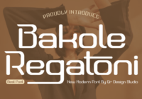 Bakole Regatoni Font - Featured Image