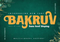 Bakruv Font - Featured Image