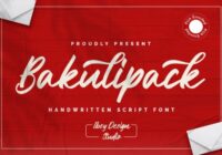 Bakulipack Script Font - Featured Image