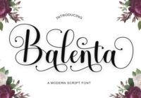 Balenta Script Font - Featured Image