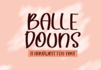 Balle Douns Font - Featured Image