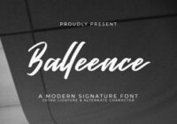 Balleence Font - Featured Image