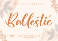 Ballestic Font - Featured Image