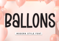 Ballons Font - Featured Image