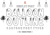 Balloon Outline Font - Featured Image