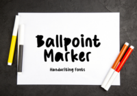 Ballpoint Marker Font - Featured Image