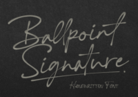 Ballpoint Signature Font - Featured Image