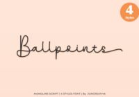 Ballpoints Font - Featured Image