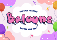 Baloons Font - Featured Image