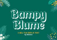 Bampy Blume Font - Featured Image