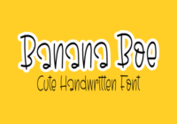 Banana Boe Font - Featured Image