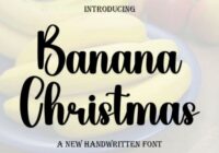 Banana Christmas Font - Featured Image