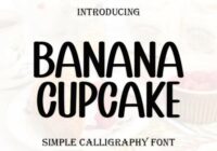 Banana Cupcake Font - Featured Image