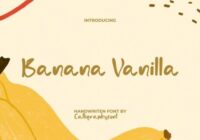 Banana Vanilla Font - Featured Image