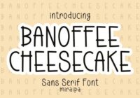 Banoffee Cheesecake Font - Featured Image