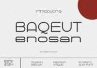 Baqeut Enosan Font - Featured Image