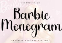 Barbie Monogram Font - Featured Image