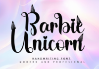 Barbie Unicorn Font - Featured Image