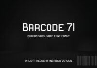 Barcode 71 Font - Featured Image