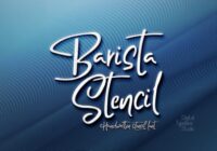 Barista Stencil Font - Featured Image