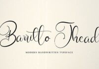Baritto Jhead Font - Featured Image
