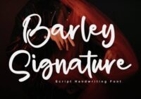 Barley Signature Font - Featured Image