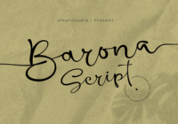 Barona Script Font - Featured Image