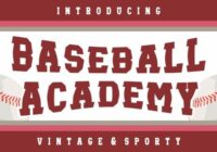 Baseball Academy Font - Featured Image