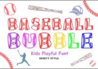 Baseball Bubble Font - Featured Image
