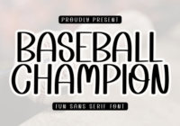 Baseball Champion Font - Featured Image