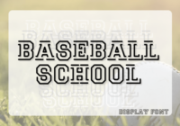 Baseball School Font - Featured Image