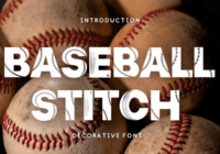 Baseball Stitch Font - Featured Image