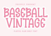Baseball Vintage Font - Featured Image
