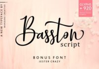 Basston Script Font - Featured Image