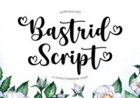 Bastrid Script Font - Featured Image
