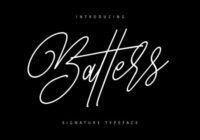 Batters Font - Featured Image