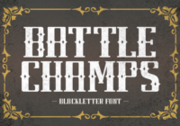 Battle Champs Font - Featured Image