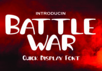 Battle War Font - Featured Image