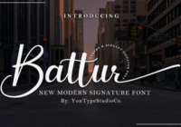 Battur Font - Featured Image