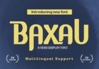 Baxau Font - Featured Image