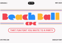 Beach Ball CPC Font - Featured Image