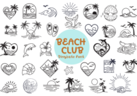 Beach Club Doodle Font - Featured Image