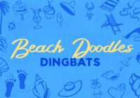 Beach Doodles Dingbat Font - Featured Image