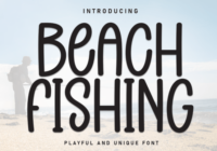 Beach Fishing Font - Featured Image