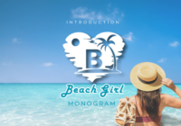 Beach Girl Monogram Font - Featured Image